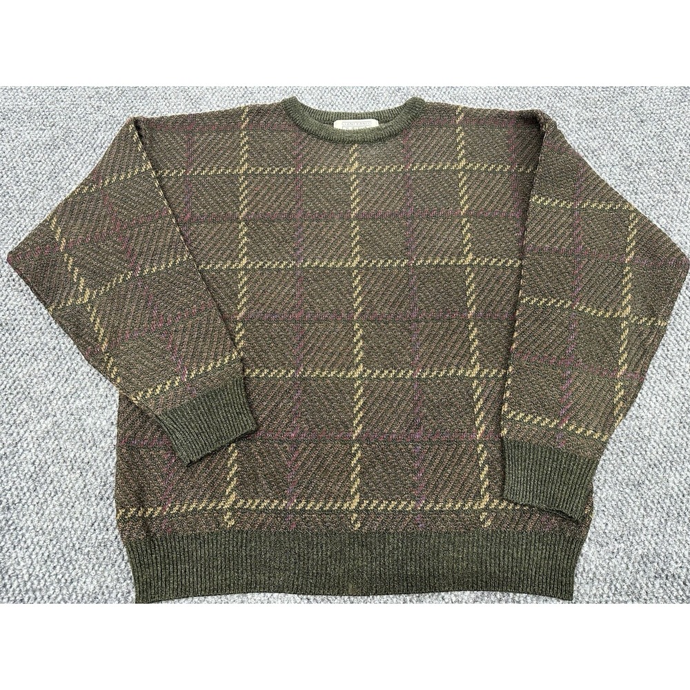 Vintage 90s Gianfranco Ruffini Italy Multi-Colored Knit Sweater Men's Large